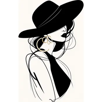 Plakát Plakát Zapletená elegance bez rámu 61 x 91,5 cm