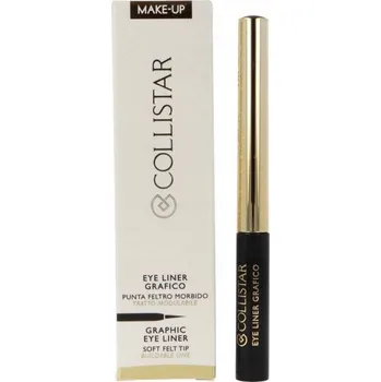 Oční linky Collistar Graphic Eye Liner 01 lea black 1,7 ml oční linky v štětci černá