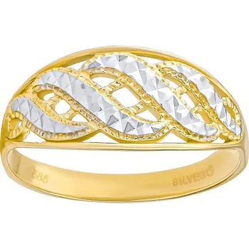 Šperk Zlatý prsten Calanthé ze žlutého a bílého zlata