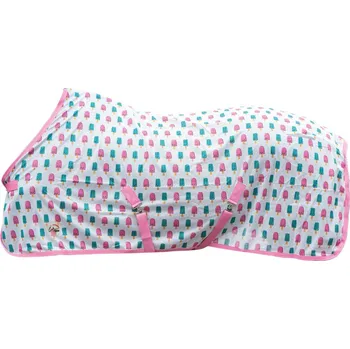 Deka pro koně HKM Deka proti hmyzu Naples HKM, magenta/aqua Délka zad: 115 cm