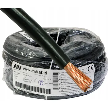 elektrický kabel Kabel LGY 1x 4mm černý 4 100m měděný