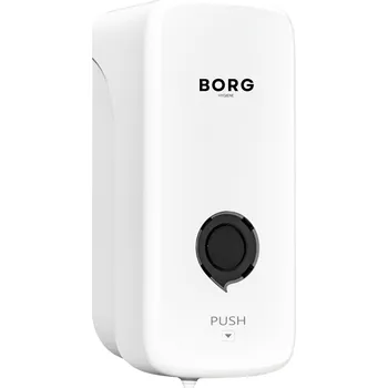 Dávkovač mýdla Ruční nástěnný dávkovač mýdla BORG 500 ml, bílý