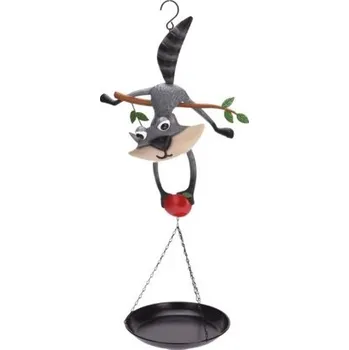 Zahradní dekorace Kovové krmítko na zavěšení 67x39,5x21 cm mýval