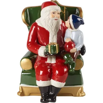 Vánoce Villeroy & Boch Christmas Toys Santa v křesle s hracím mechanismem, 15 x 10 cm 14-8327-6636