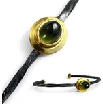 GABRETA náramek, vltavín a stříbro Ag 925/1000