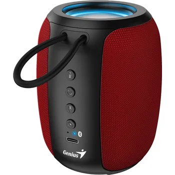 Genius repro SP-915BT Red Bluetooth 5.3 5W mikrofon Copilot AI komunikace USB-C nabíjení černočervené