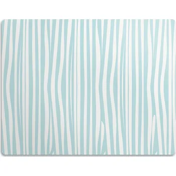 Miska pro psa Podložka pod misku pro psa, vzor zebra, tyrkysová, 60x40 cm