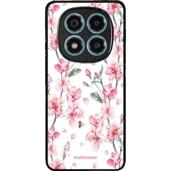 Telefonní příslušenství Lesklý kryt Mobiwear Glossy - Xiaomi Redmi Note 14 Pro 4G - G033G - Růžové květy (Prémiové lesklé pouzdro, obal, kryt Mobiwear Glossy na mobil Xiaomi Redmi Note 14 Pro 4G - G033G - Růžové květy, materiál Plast + TPU silikon - krytí po všech stranách,)