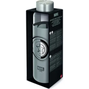Láhev Epee Marvel Avengers Láhev skleněnáse silikonovým návlekem 585 ml