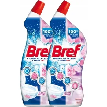 WC čistič Bref Hygiene Floral Delight toaletní Gel 2x700ml