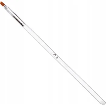 Kosmetický štětec Štětec na gel Maxim č. 4 zkosený transparentní