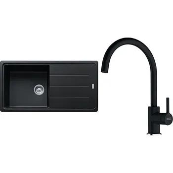 Granitový dřez Franke Kuchyňský dřez set G280O BFG 611 onyx + baterie FC 6018.071 onyx