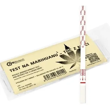 Diagnostický test Drogový test na marihuanu (THC) z moči 1-50ks od 38 Kč 10 ks