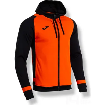 Pánská mikina Mikina JOMA LIDER, barva oranžová - černá, velikost 4XL