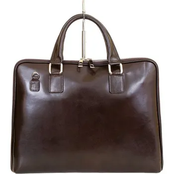 Gregorio Dámská kožená aktovka Brenda tm. hnědá