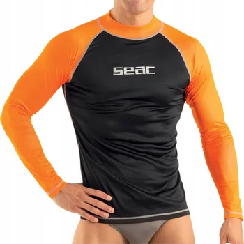 Pánské tričko Pánské UV tričko s dlouhým rukávem rashguard Seac T-Sun černé, velikost S