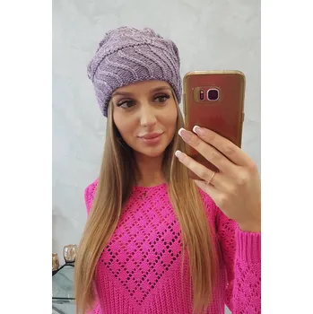 Čepice Dámská zimní čepice Dagmara fialová K-Fashion, UNI i519_23307-U