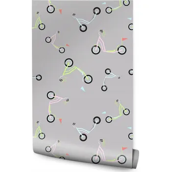 Fototapeta Tapeta pro Děti Barevné Koloběžky SPORT Dekor