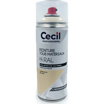 Barva ve spreji SATÉNOVÝ LAK V33 Cecil RAL1015 BÉŽOVÝ SPREJ 400ml
