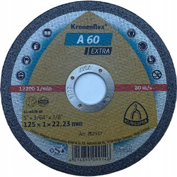 Řezný kotouč Řezný kotouč 1 mm 125 x 22,2 mm Klingspor 262937 na kov ocel INOX