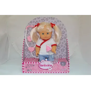 Panenka Nena 36 cm doktorka se stetoskopem a lahvičkou