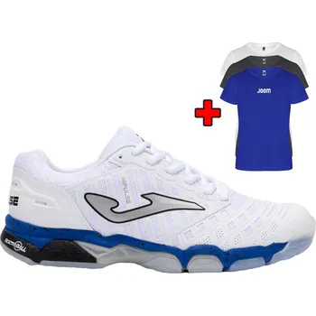 Pánská sportovní obuv Badmintonová obuv JOMA V.IMPULSE 2502 WHITE + bonus TRIČKO - UK 8,5