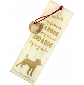 Doplněk ke knize Záložka do knihy s Parson Russell teriérem a gravírováním jména psa