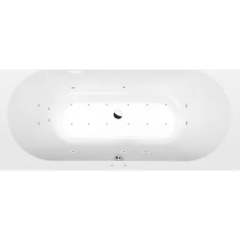 Vana Polysan VIVA B hydromasážní vana, 185x80x47cm, Active Hydro-Air, chrom, 71968.2010