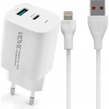 Síťová nabíječka VIDVIE, USB typ C pro Apple 3000 mA 5 V bílá