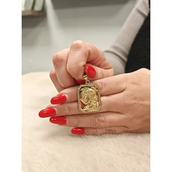 Přívěsek Zlatý přívěsek svatý Ježíš Váha: 1,96 g, Ryzost: 14kt (585/1000)