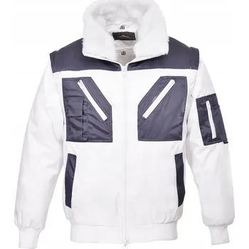 Pracovní obuv Dvoubarevná bunda typu Pilot. PORTWEST Bílá 5XL