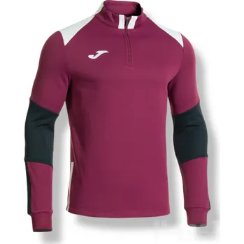 Pánská mikina Mikina JOMA DANUBIO IV, barva vínová - bílá - tmavě modrá, velikost 2XL