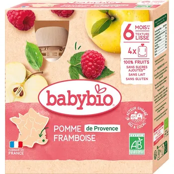 BABYBIO 4x kapsička jablko malina 90 g