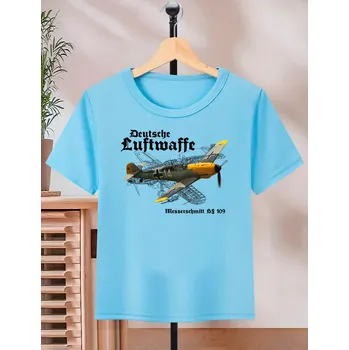 Chlapecké tričko STRIKER Dětské tričko Deutsche Luftwaffe Barva: Modrá, Velikost: 6 Let