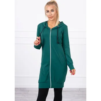 Dámská mikina Dámská tmavě zelená mikina s kapucí K-Fashion, UNI i519_18216-U