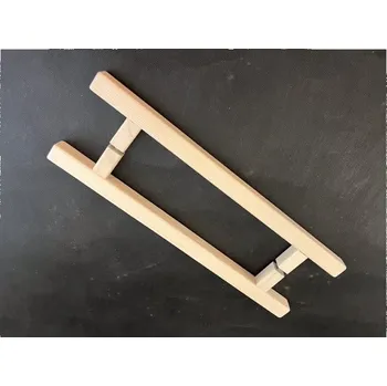 Madlo do koupelny ANDERS&KAFKA designové dveřní madlo hranaté 25×25 mm z javoru - AK-DESGDVERNMADLCVER-JAVOR