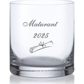 Sklenice Maturitní sklenička na whisky Diplom 280ml, 1 ks (Do poznámky v nákupním košíku napište požadovaný rok)