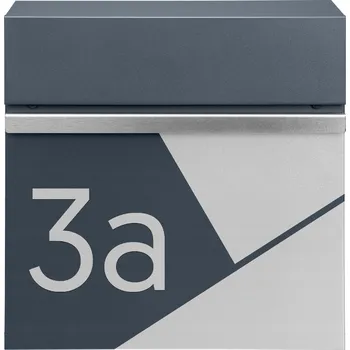 Poštovní schránka Poštovní schránka euroschránka, s vhozem, se schránkou na noviny M-TEC šedá