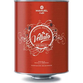 Káva Zrnková káva VELLUTO 2kg - Manuel Caffe Plechovka / karton: 1 plechovka 2kg