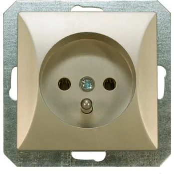 Elektrická zásuvka Elektrická Zásuvka Timex-Elektro stříbrná