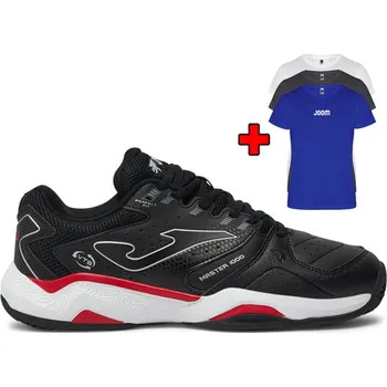 Pánská tenisová obuv Pánská tenisová obuv JOMA MASTER 1000 MEN 2401 BLACK / RED + - UK 7,5