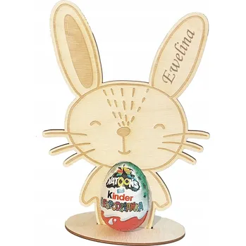 Obraz Stojan na kinder Velikonoce laurka s podstavcem dárek dárek gravírování zajíc