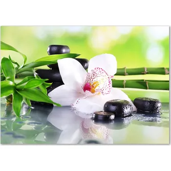 Obraz Skleněný panel 70 x 100 x 4 mm tvrzené sklo broušené bílý