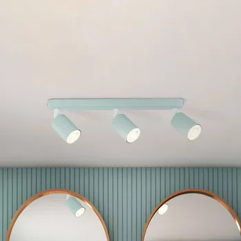 Lampička TK Lighting Stropní bodové světlo Livia, mintově zelené, 52 cm, 3-bodové, kov, GU10 mátově zelená 3 x 10 W LED - Doprava zdarma