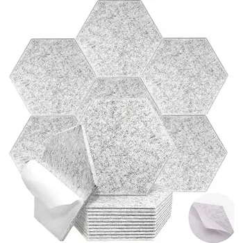 akustická pěna SAMOLEPICÍ AKUSTICKÉ PANELY SVĚTLÉ 30X26X0,9