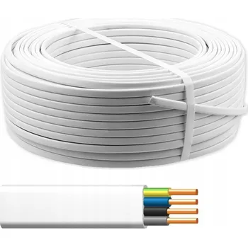 elektrický kabel Plochý elektrický kabel instalační YDYp ZEIT 4 x 1,5