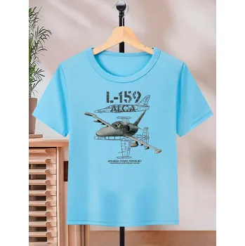 Chlapecké tričko STRIKER Dětské tričko L-159 Alca Barva: Modrá, Velikost: 8 let