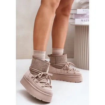 Dívčí sněhule Sněhové Platformy Style – Teplé Kožíškové Sněhule Step in style, 39 i240_202181_2:39