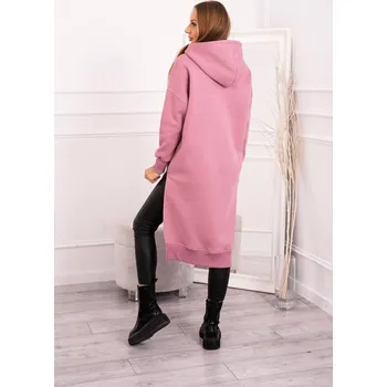 Dámská mikina Dámská zateplená mikina s kapucí a rozparky - K-Fashion, UNI i519_22938-U