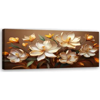 Obraz Obraz na plátně, Boho Květiny Kytice Kompozice 90x30